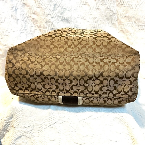 Coach Mini Signature Stripe File Tote Bag F27008 - Picture 6 of 9